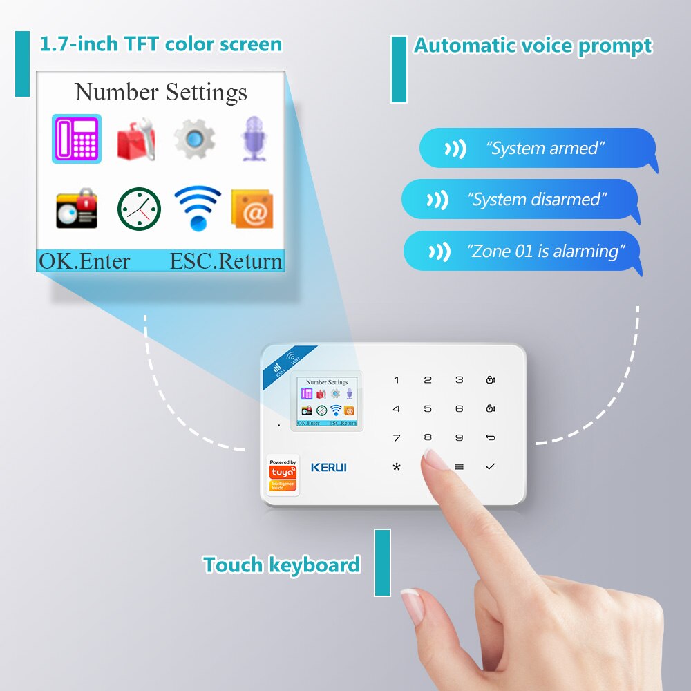 KERUI W181 Tuya Smart WIFI GSM - đánh giá và giá Home Security Front Door Camera