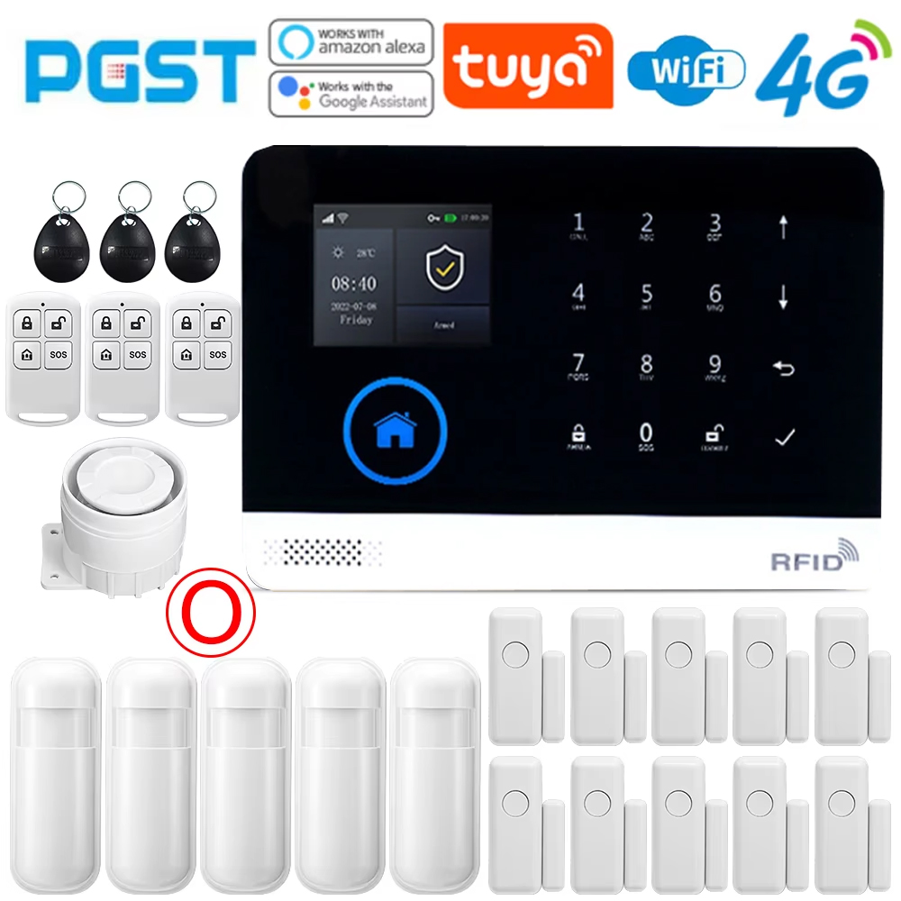 PGST Home Alarm System, WIFI S - đánh giá và giá Sim Gsm Alarm