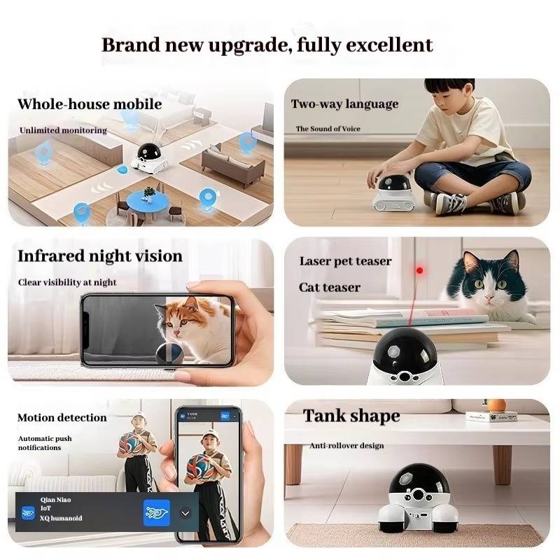 New Smart Pet Robot WiFi Home  - đánh giá và giá Home Security Robot